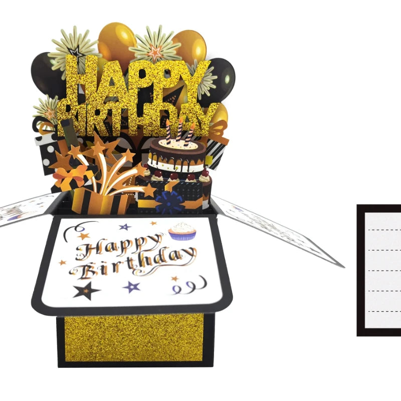 2025 Happy Birthday Card 3D PopUp Gift for Kids and Adults