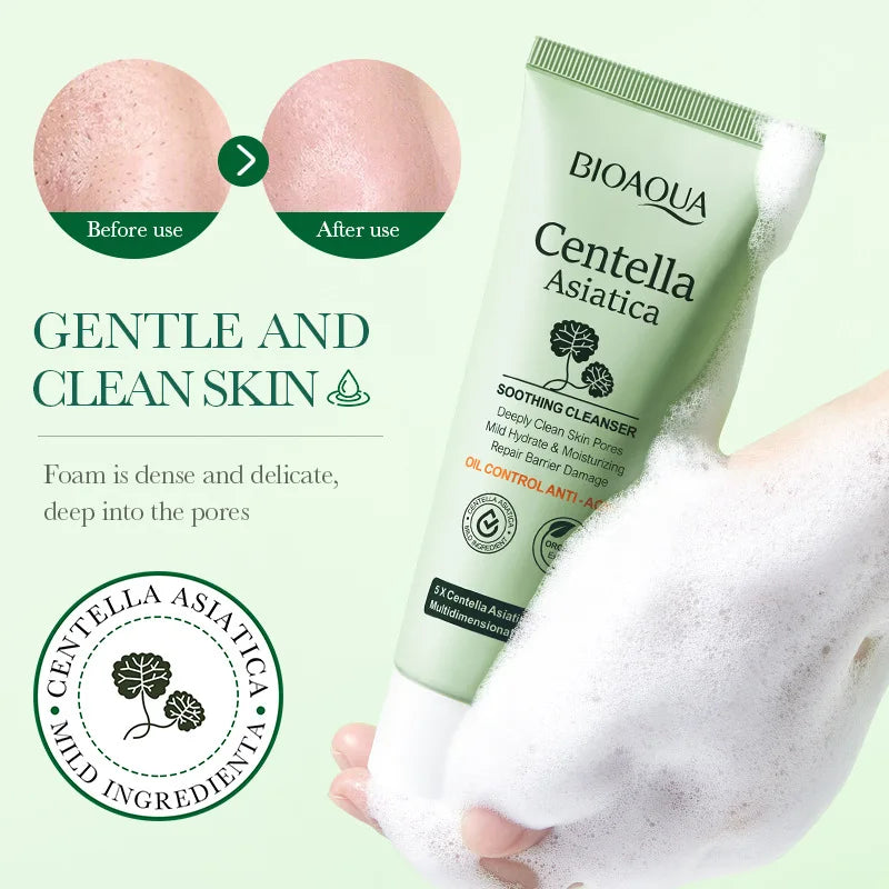 BIOAQUA Centella Asiatica Facial Cleanser for Radiant Skin