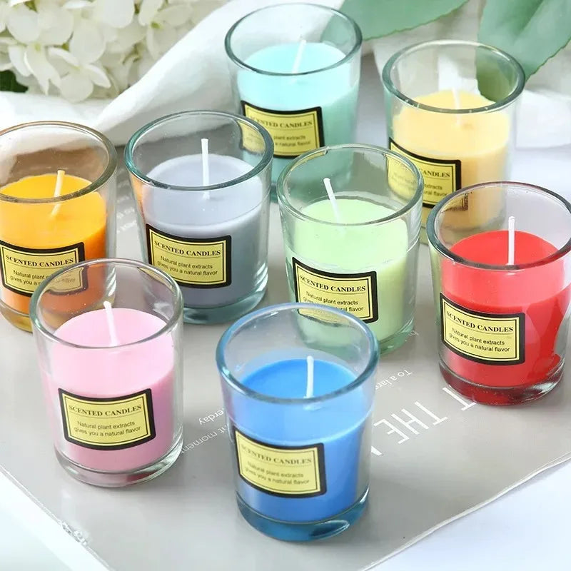 Plant Wax Scented Candle Gift Box Soybean Candle Glass Cup