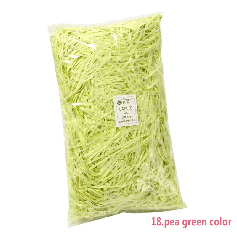 50g Multicolored Raffia Paper Shreds for Elegant Gift Wrapping