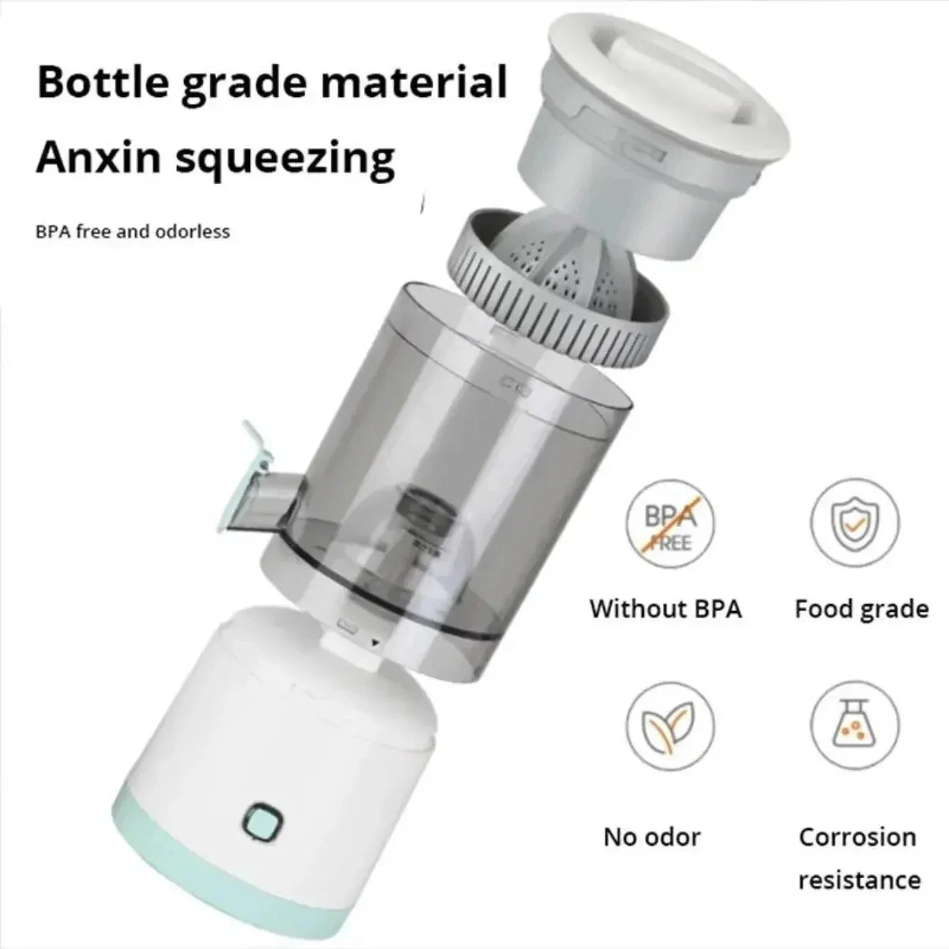 Multi-Function Portable Electric Juicer USB Rechargeable Mixing Bottle for Summer Smoothies and Lemon Juice Home Use