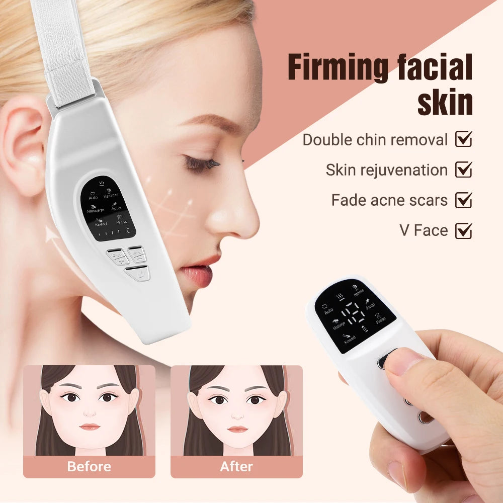 V-Line Electric Face Massager 6 Modes Double Chin Reducer