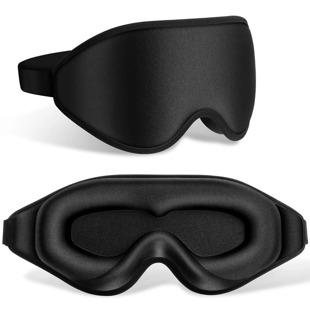 3D Sleeping Mask 100% Blockout Light for Travel Comfort