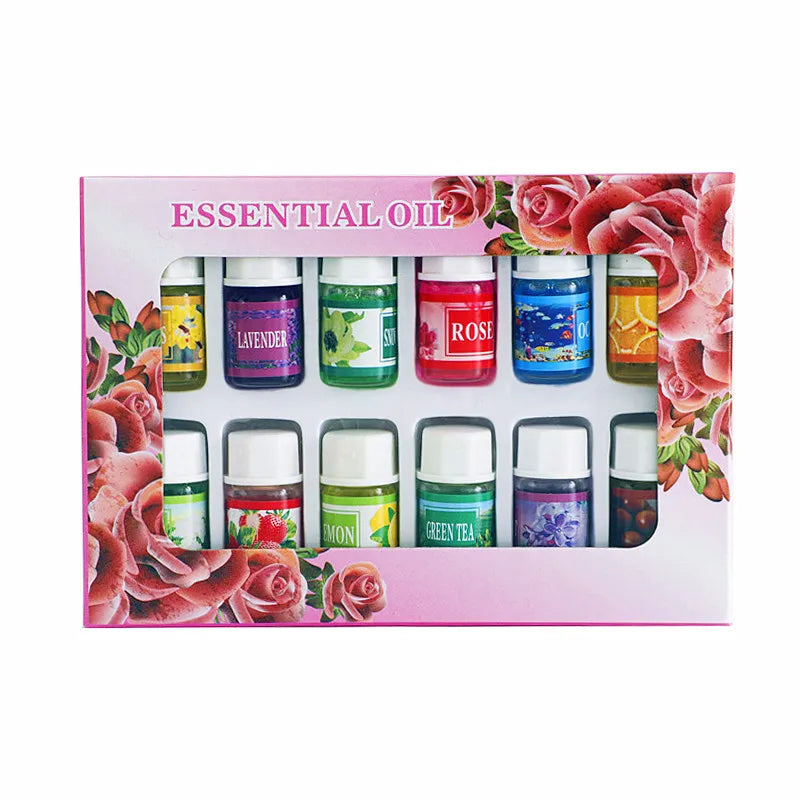 12PCS 3ML Natural Plant Aromatherapy Essential Oil Set