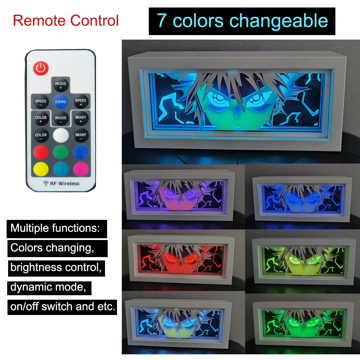 Anime Light Box Led Strip Lights Shadow Box Usb Table Lamp