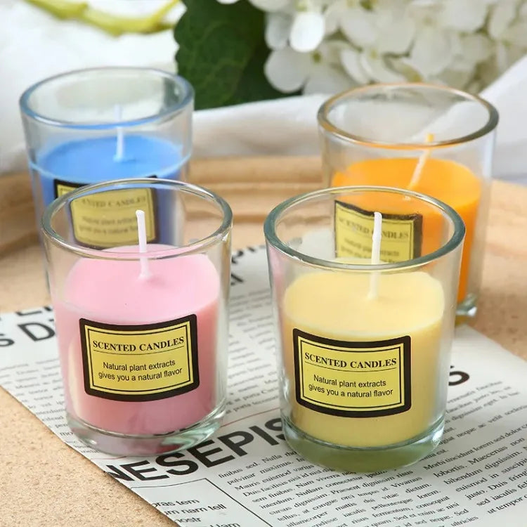 Plant Wax Scented Candle Gift Box Soybean Candle Glass Cup