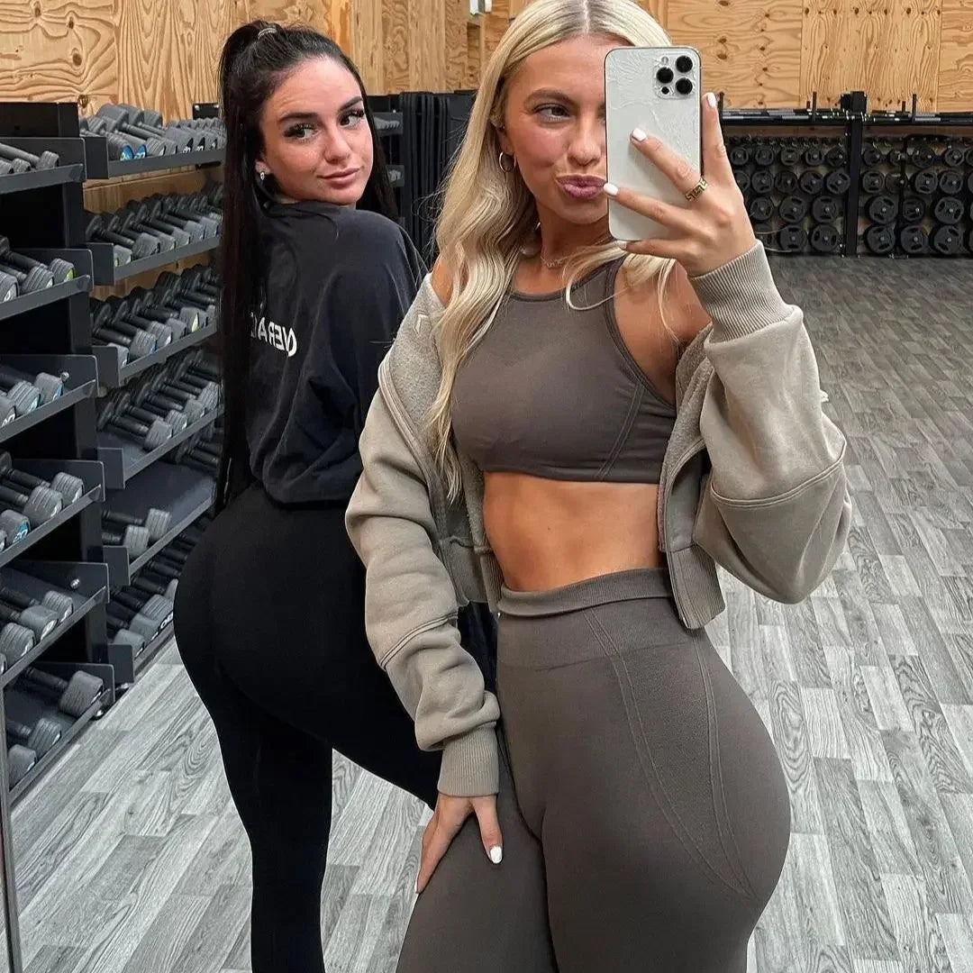 Effortless Seamless Leggings Women Scrunch Bum High Waist Yoga Pants