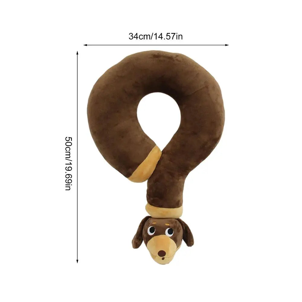 Question-Mark Neck Pillow Unique Question Mark Shape Soft Plush Travel Pillow