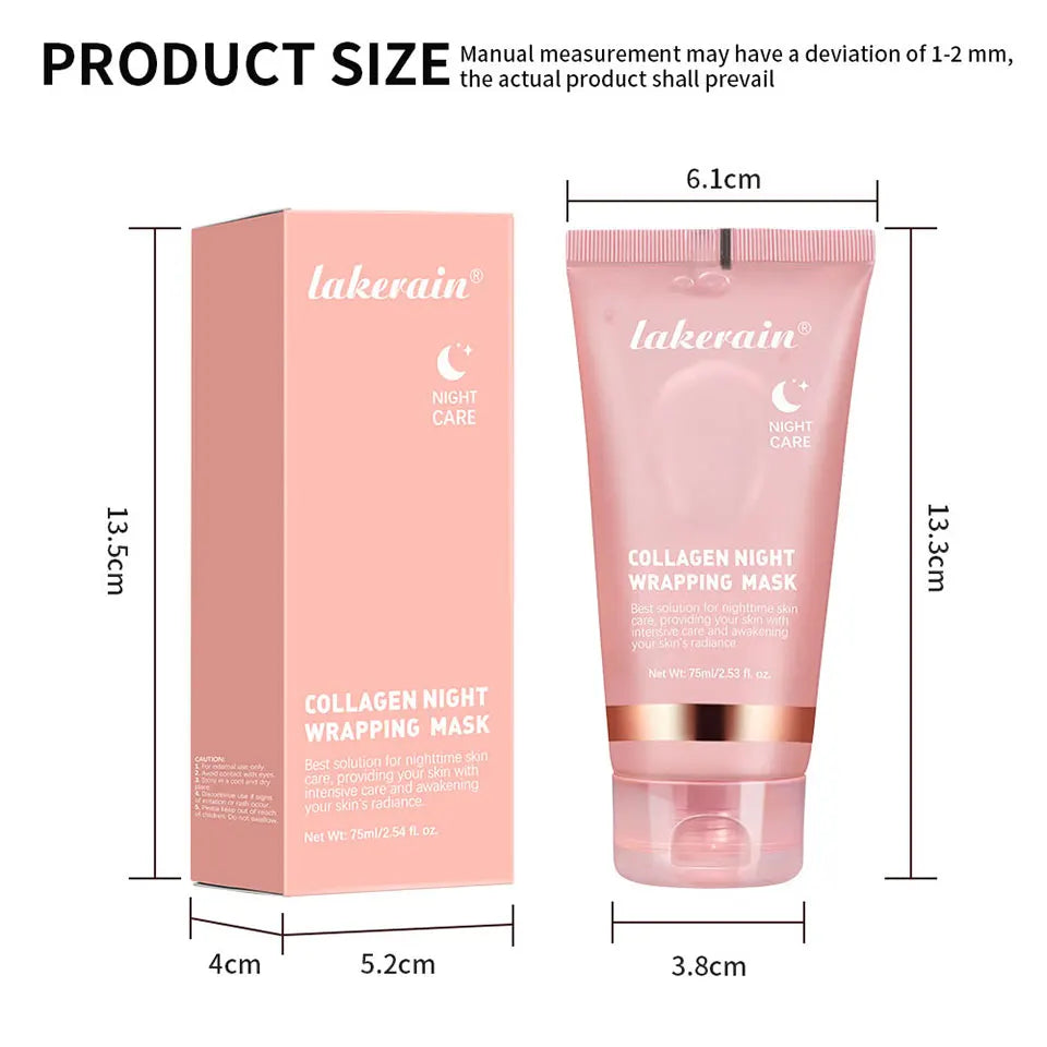 Collagen Overnight Wrapping Peel Off Mask 75ml Hydrates