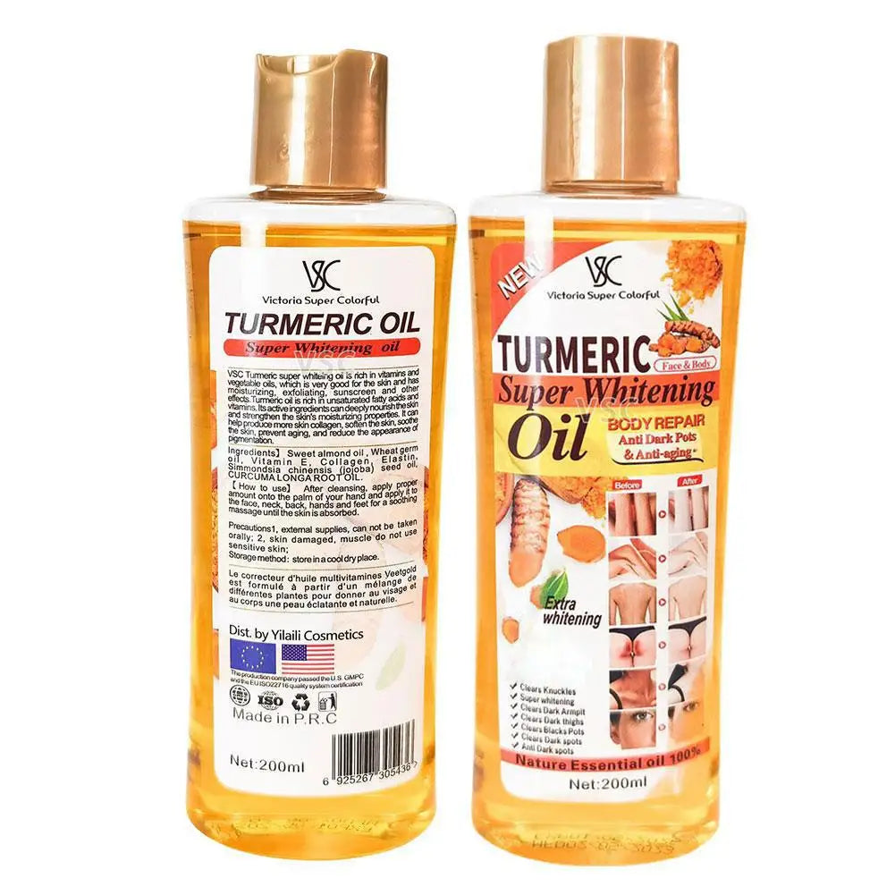 Turmeric Essential Oil Facial Body Massage Oil 200m Skin Care