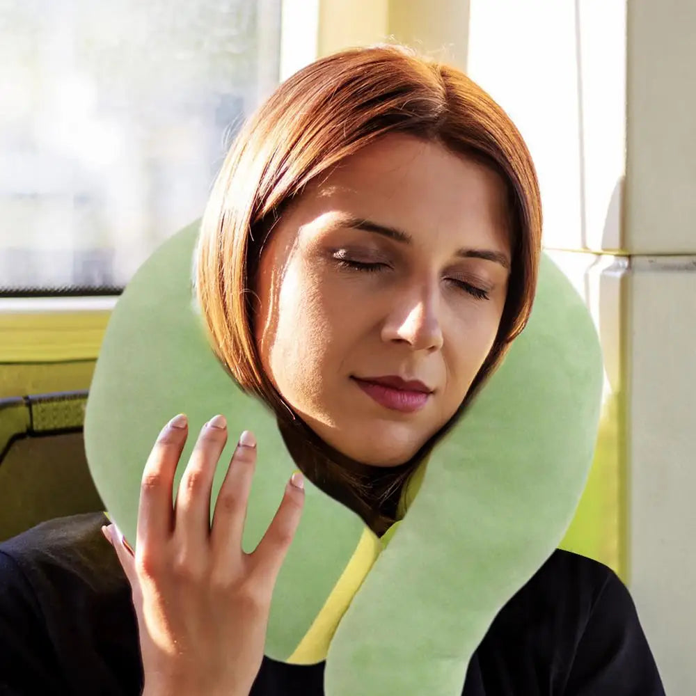 Question-Mark Neck Pillow Unique Question Mark Shape Soft Plush Travel Pillow