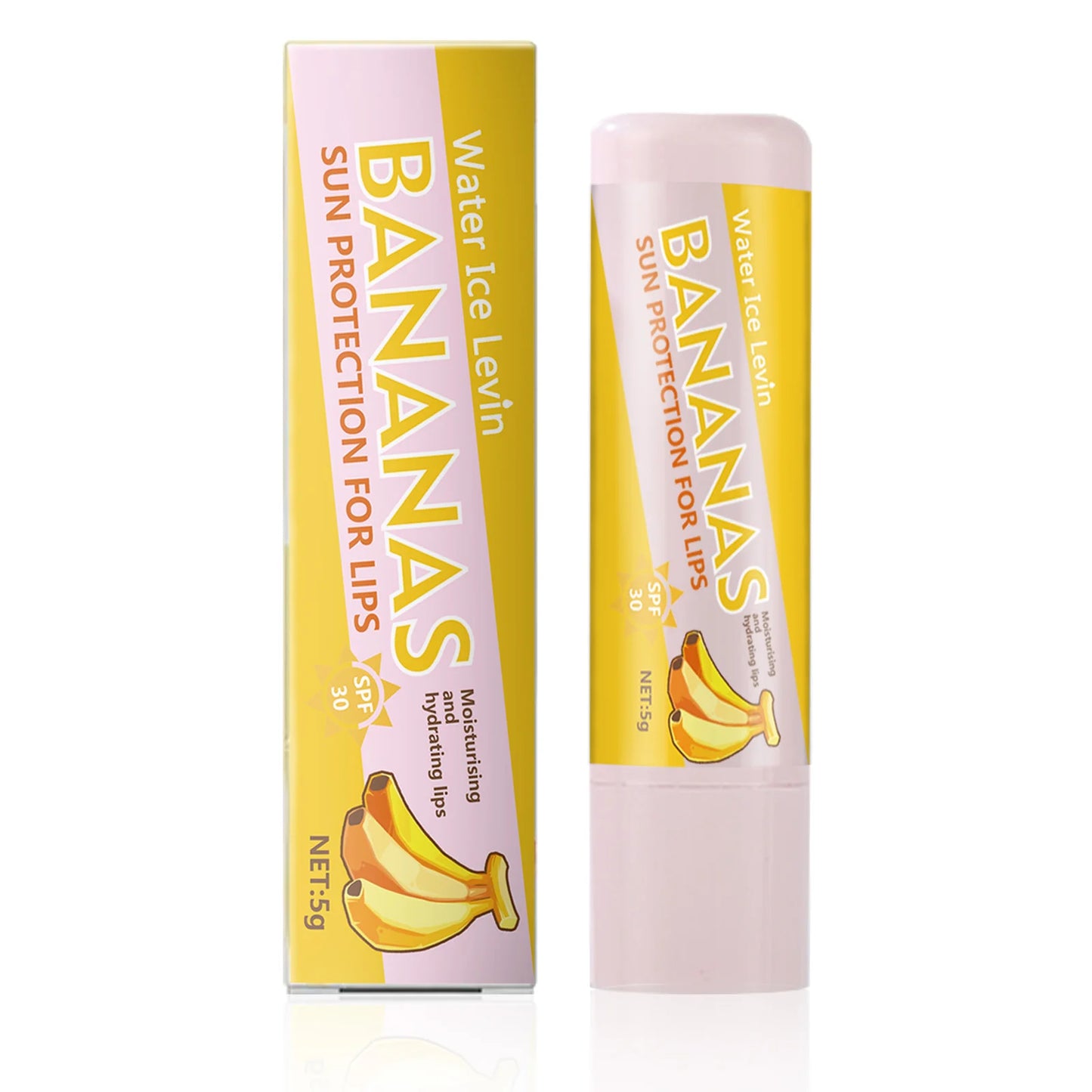 Peach and Banana Sunscreen Lip Balm SPF 30 for Moisturized Lips