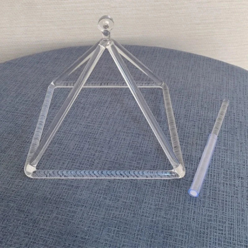 Quartz Singing Bowl Healing Crystal Pyramid Sound Therapy