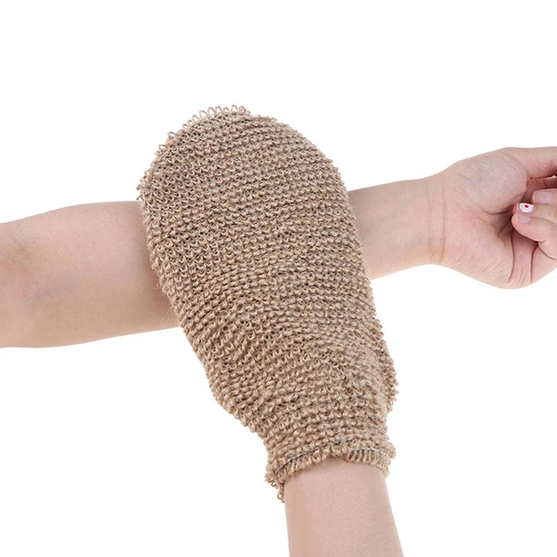 2 Pcs Peeling Exfoliating Gloves Bath Towel For Spa Massage