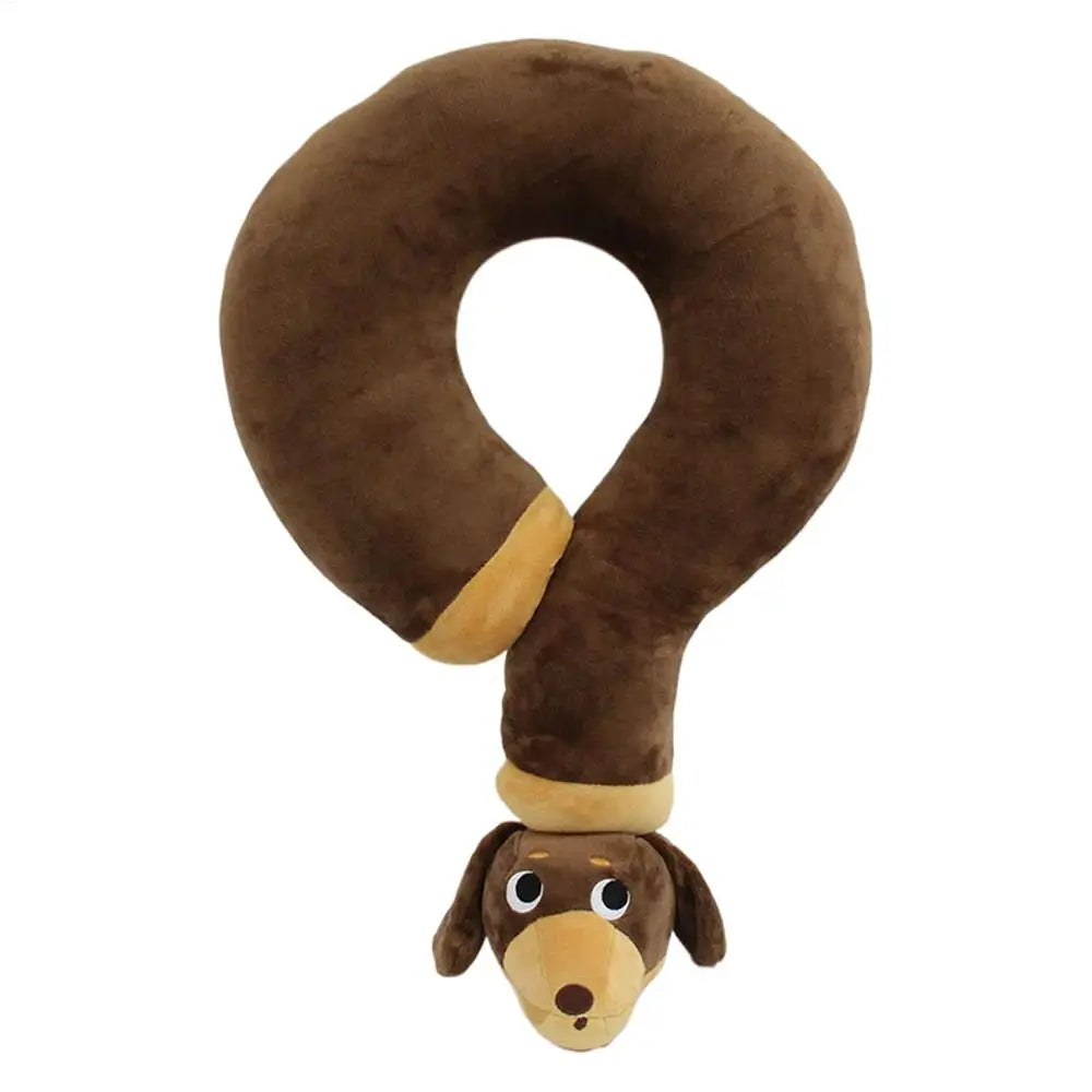 Question-Mark Neck Pillow Unique Question Mark Shape Soft Plush Travel Pillow