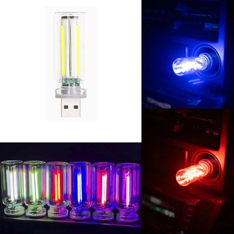 USB Touch Controlled Vehicle Interior Night Lights Retro-Inspired Mood Lamps For Car Bedroom Hallway