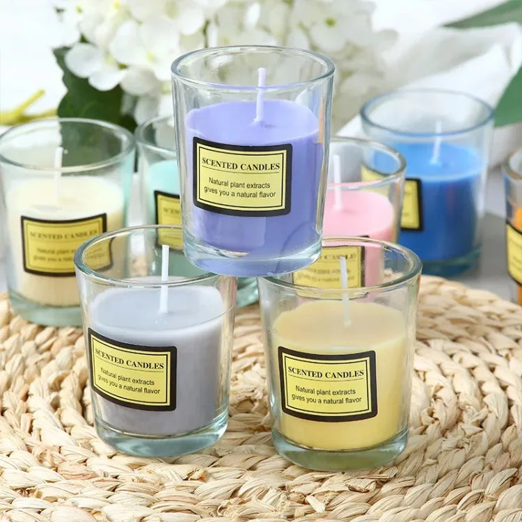 Plant Wax Scented Candle Gift Box Soybean Candle Glass Cup