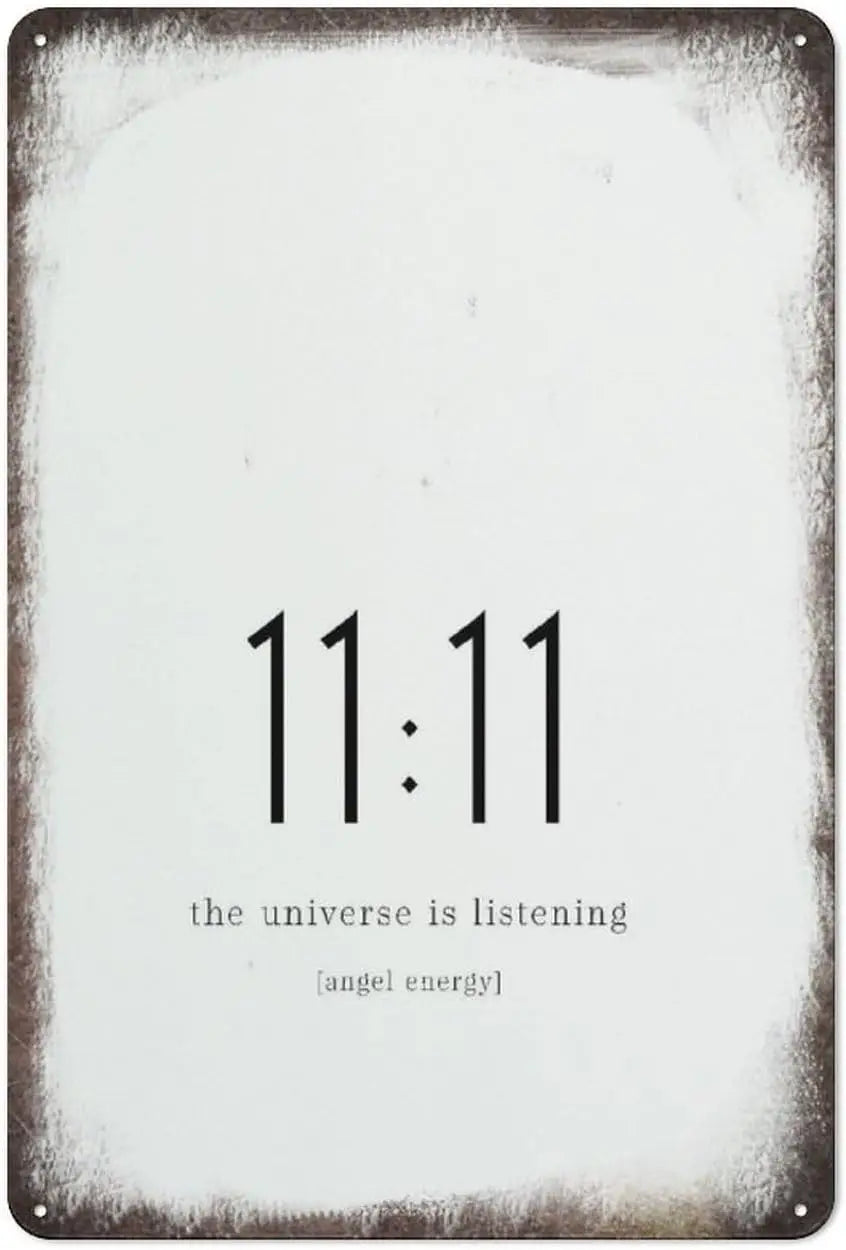 1111 Angel Number Wall Art Manifestation Energy Spiritual Poster Minimalist Home Decor