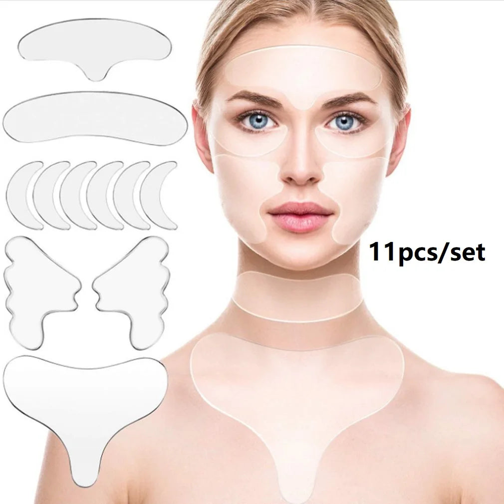 Reusable Silicone Anti Wrinkle Patches For Face Neck Eye