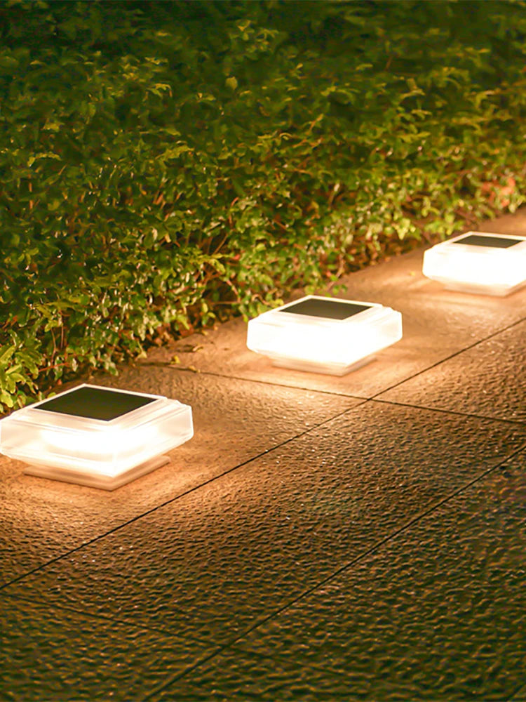 30Led Solar Pillar Light for Elegant Garden Post Decor