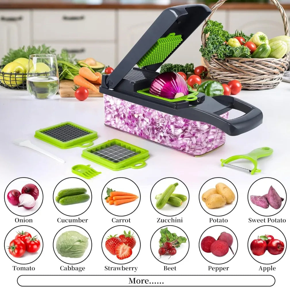 16/25 in 1 Multifunctional Vegetable Chopper Kitchen Tool