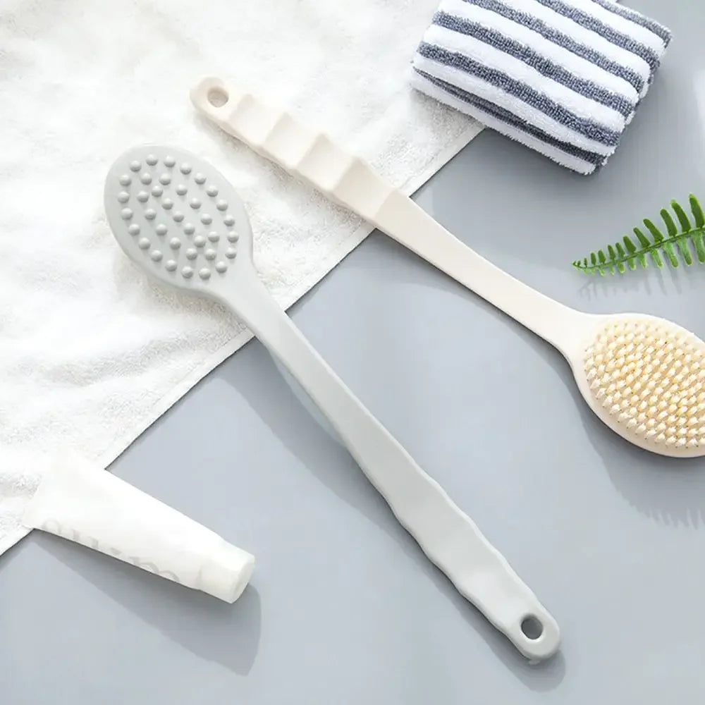 1pc Long Handle Bath Brush Soft Body Scrub Massager Accessories