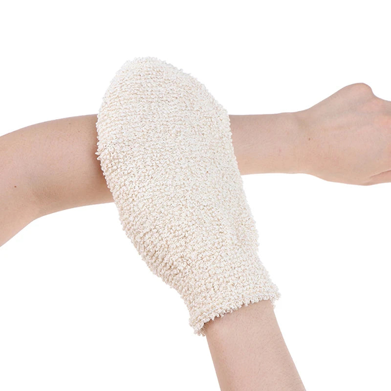 2 Pcs Peeling Exfoliating Gloves Bath Towel For Spa Massage