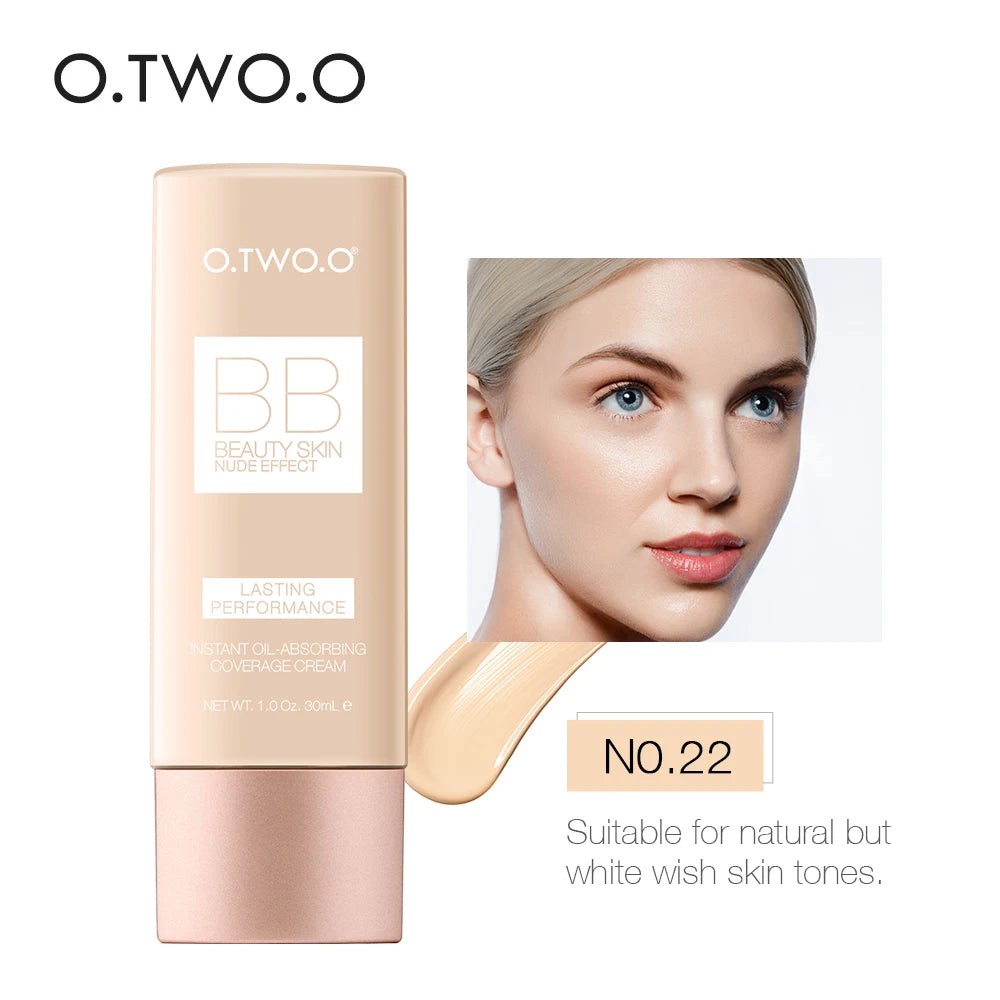 O.TWO.O Makeup Base BB Cream Natural Whitening Liquid Foundation