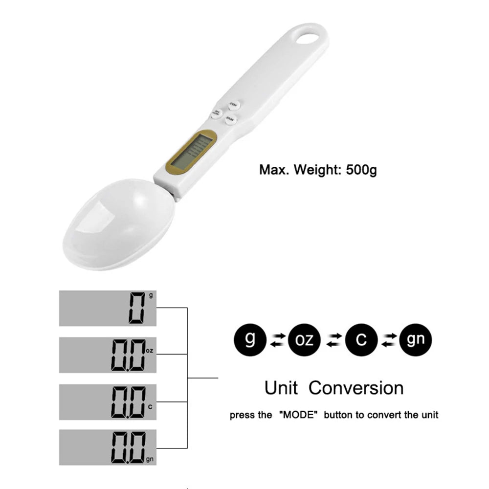 500g/0.1g Electronic Kitchen Scale Digital Measuring Spoon