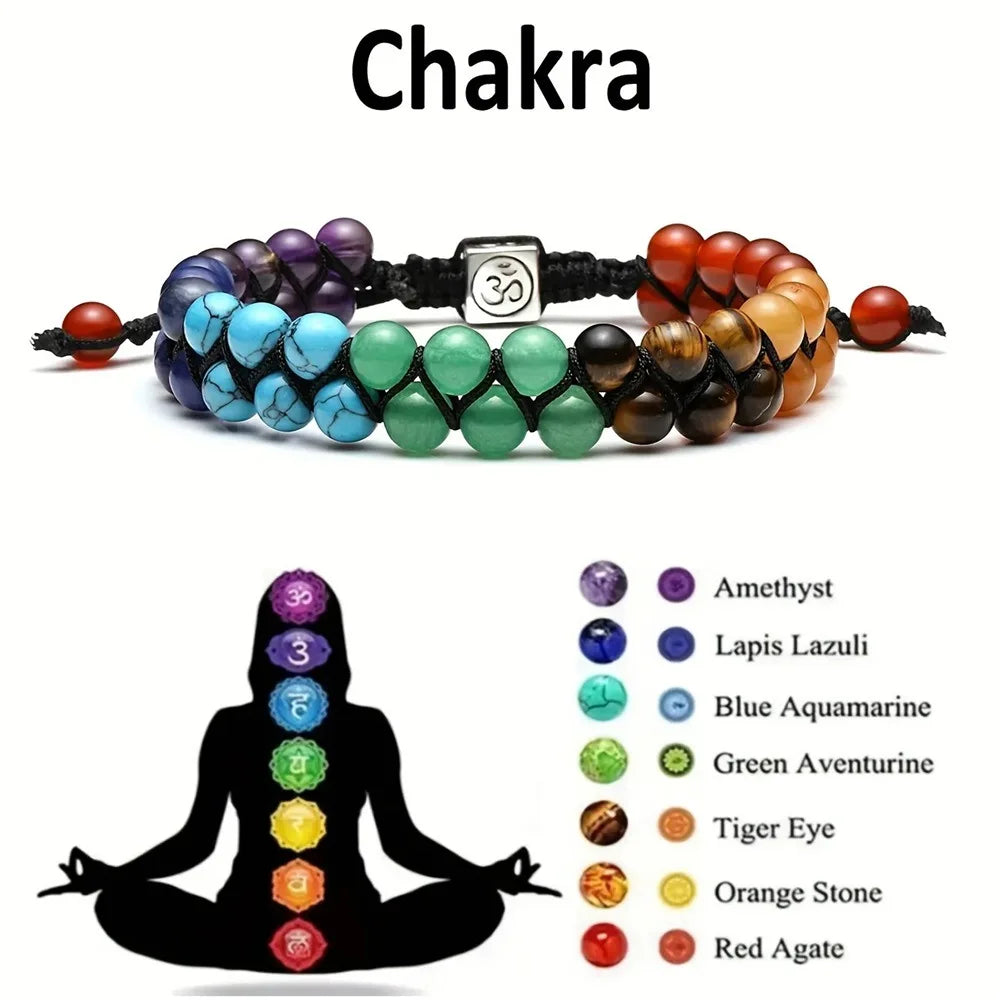 New 7 Chakra Treatment Crystal Bracelet for Meditation