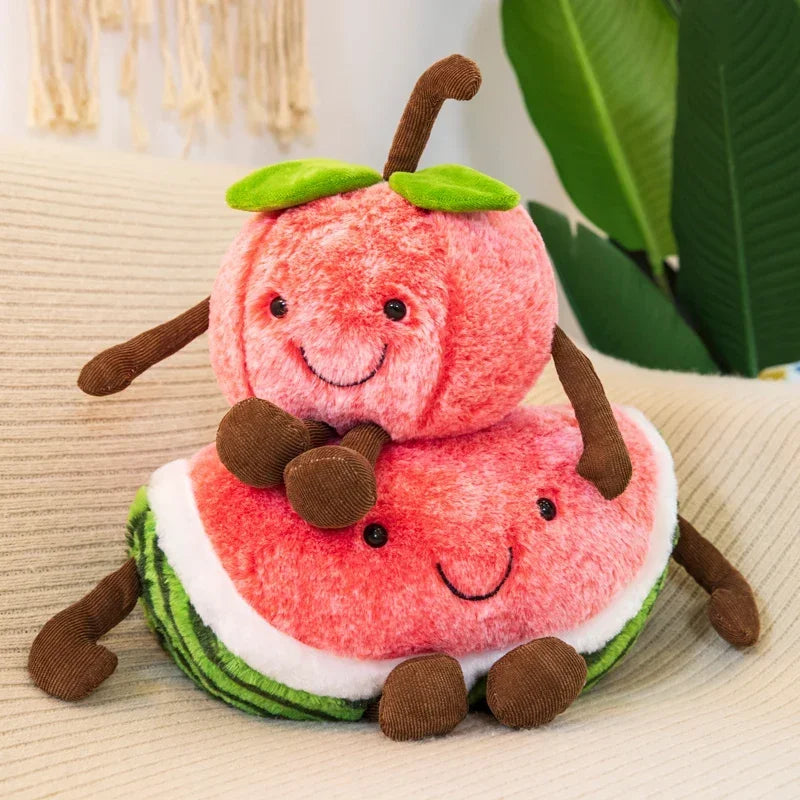 Watermelon Plush Cuddly Pillow Sleeping Cherry Doll Gift