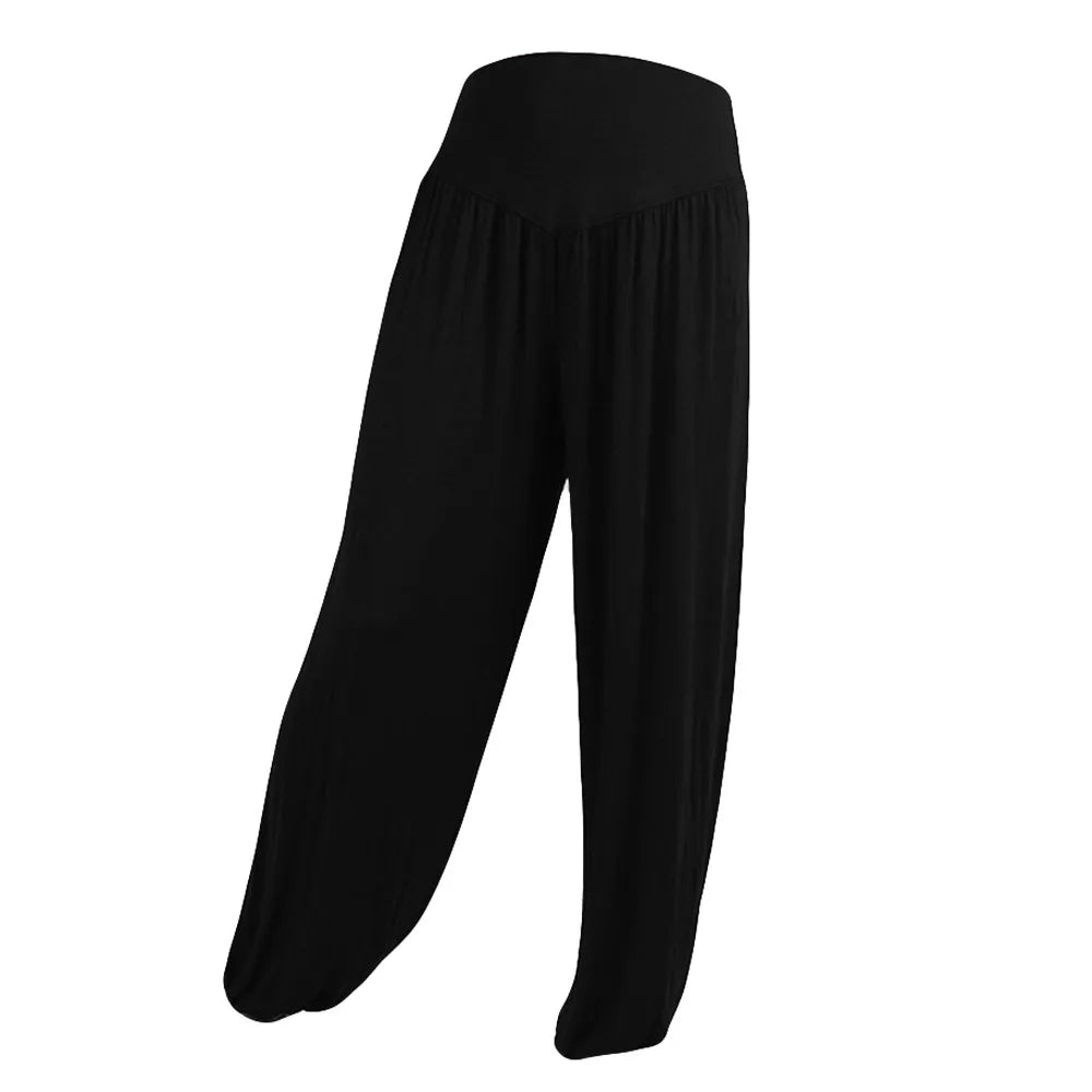 2024 Women Yoga Pants Elastic Loose Soft Casual Trousers