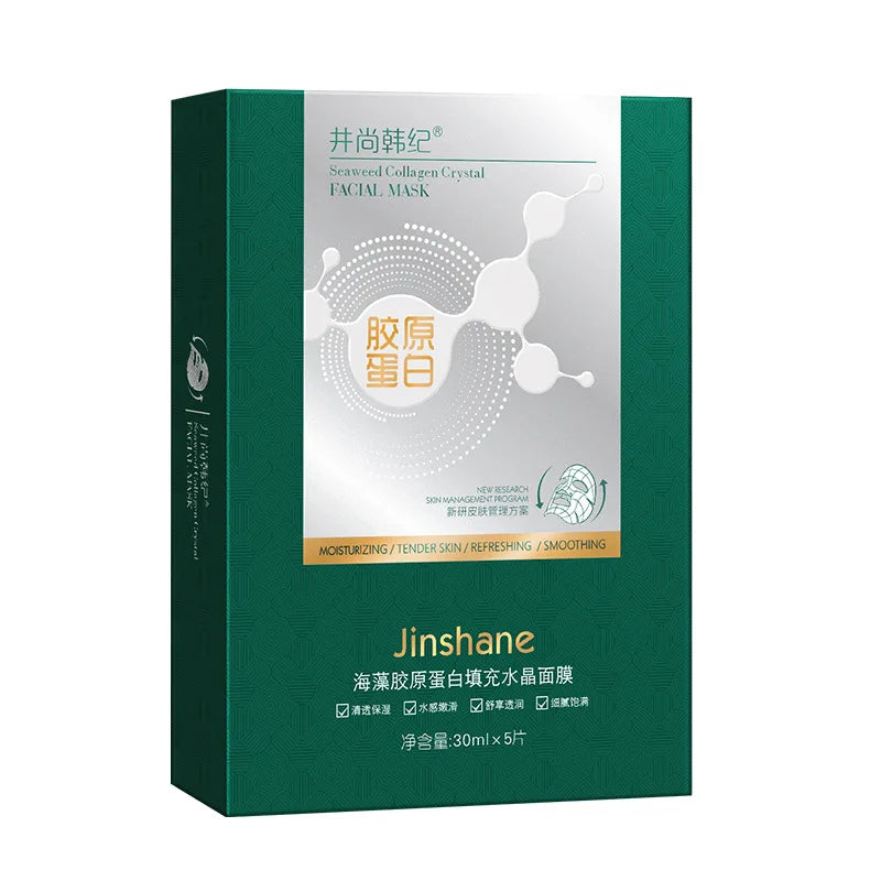 5pcs 30ml Seaweed Collagen Crystal Mask for Radiant Skin