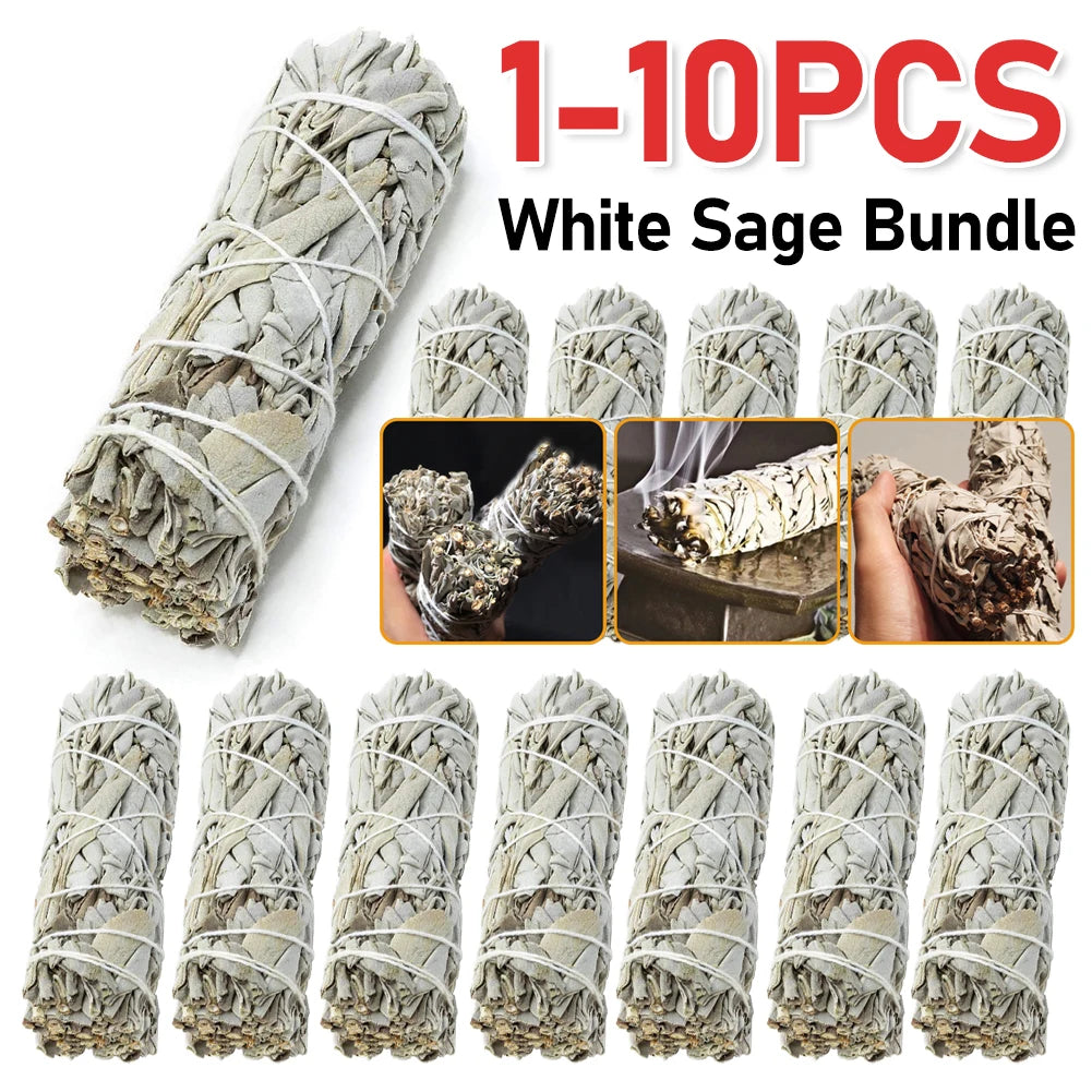 Meditation Incense White Sage Pure Grass Bundle Wand