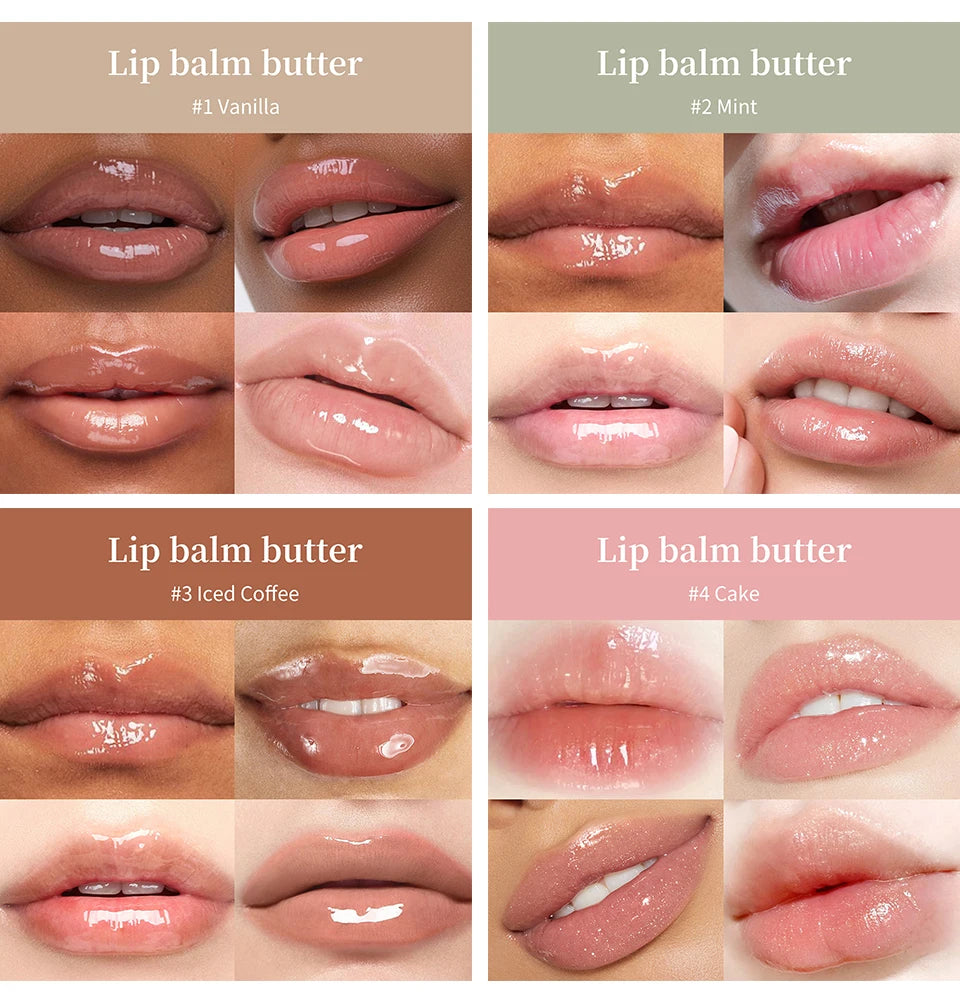 4pcs Lip Balm Deep Moisturizing Lip Glaze For Daily Care