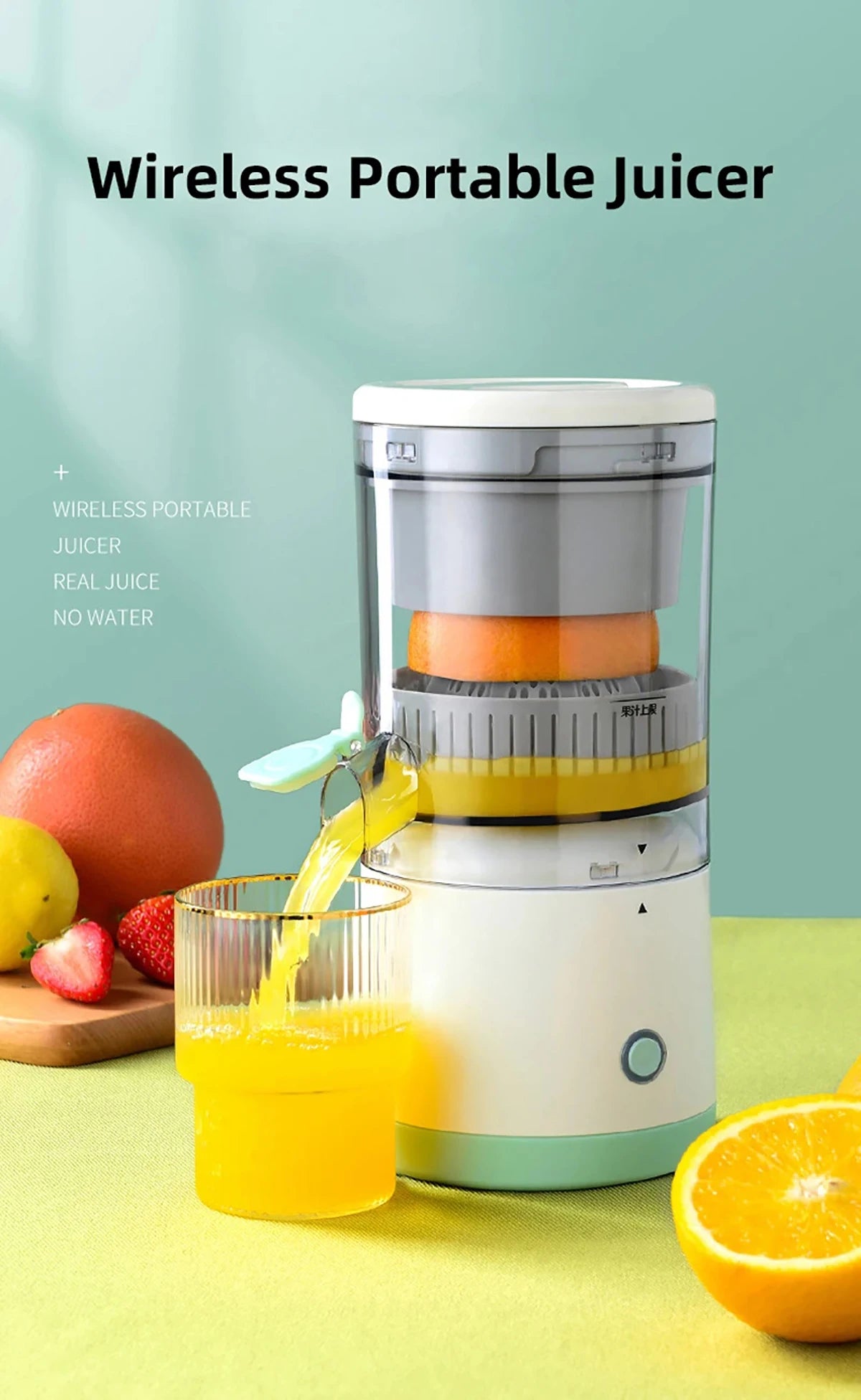 Multi-Function Portable Electric Juicer USB Rechargeable Mixing Bottle for Summer Smoothies and Lemon Juice Home Use