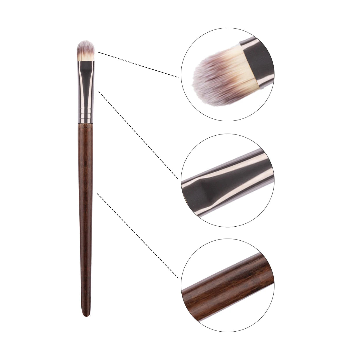 OVW 12pcs Eye Shadow Nature Hair Makeup Brushes Tools