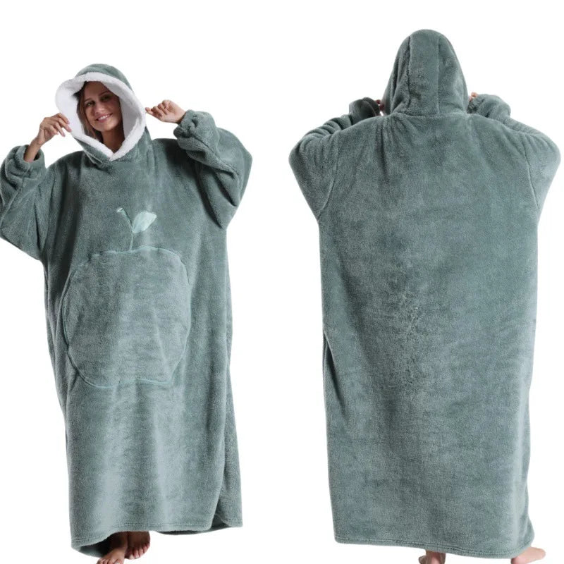 2024 Winter Oversized Wearable Blanket Hoodie for All