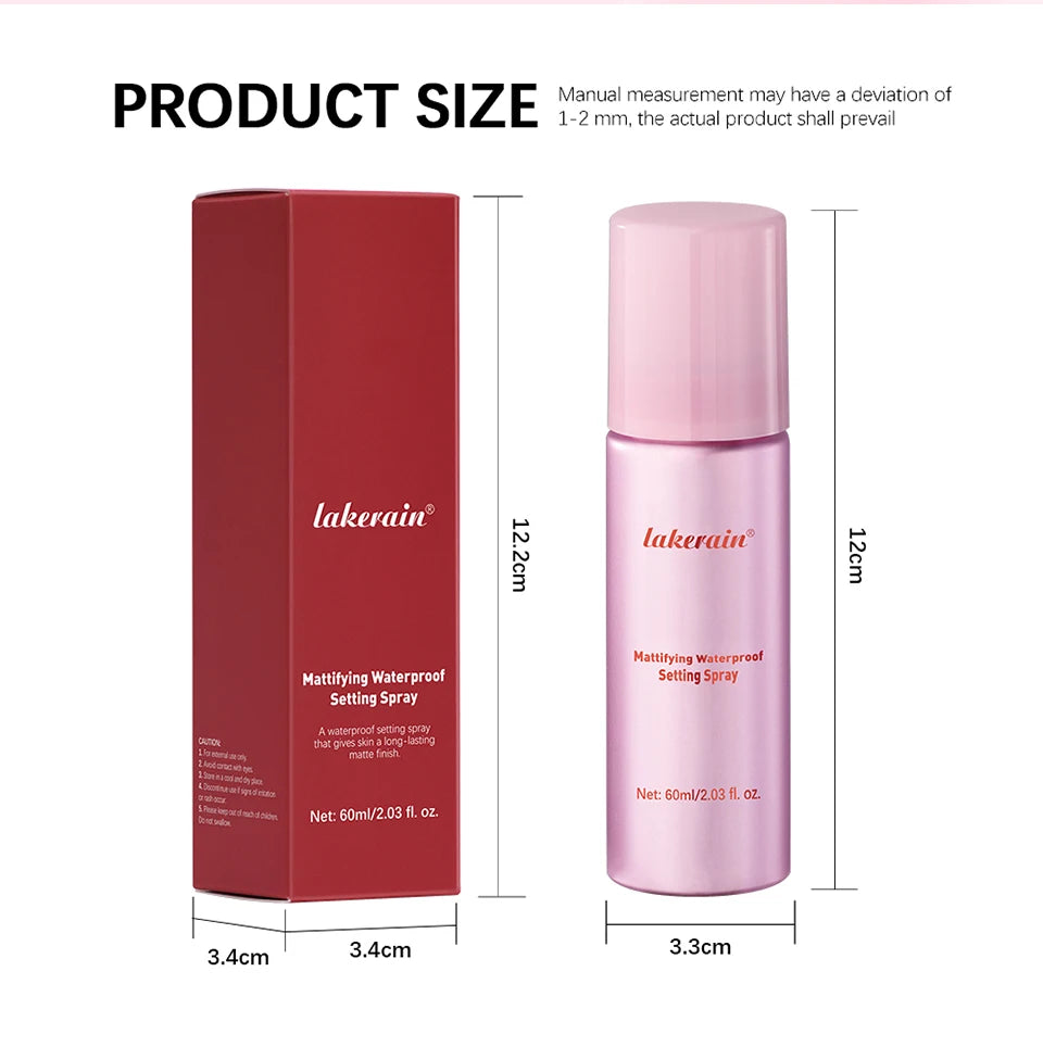 Mattifying Waterproof Setting Spray for All Skin Types