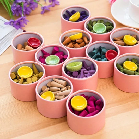 40Pcs/Box Bullet Head Backflow Incense Cones Aromatherapy