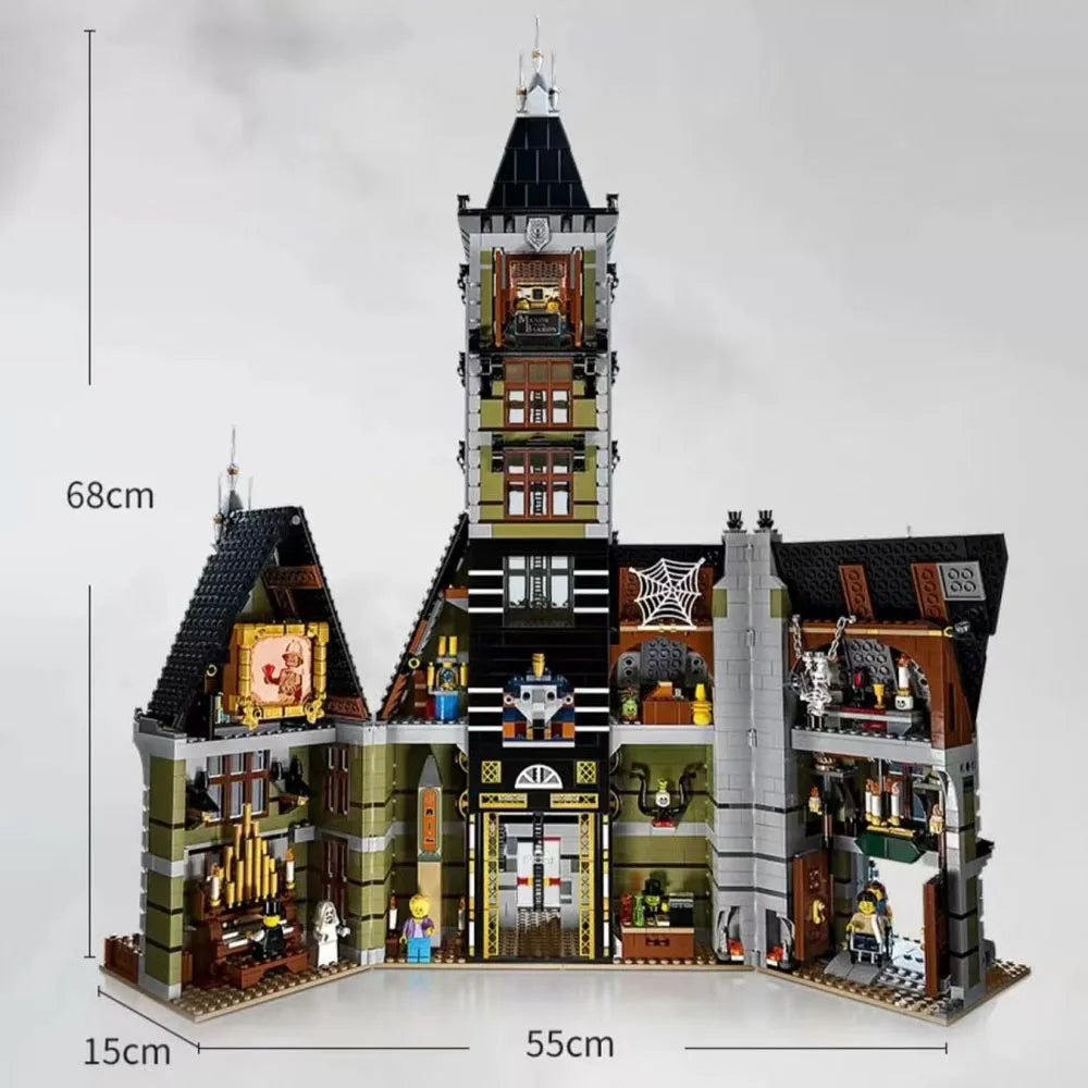 3231Pcs Haunted House Model Building Blocks for Adorable Decor