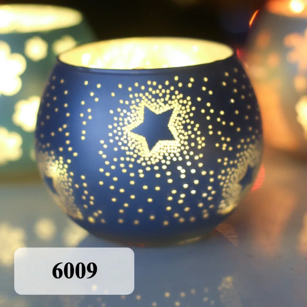 Colorful Candle Holder Starry Night Tea Light Holder Classy Décor