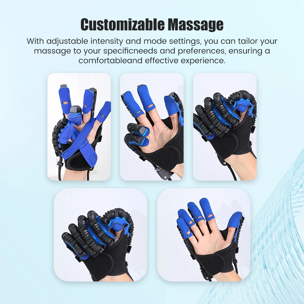 Stroke Rehabilitation Glove Finger Robot Trainer for Hemiplegia