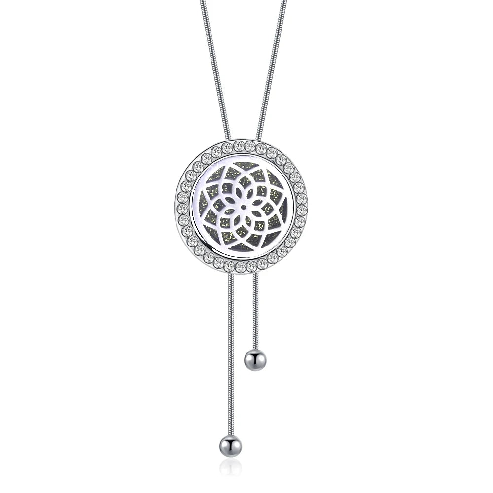 Fashion Adjustable Chain Aromatherapy Essential Oil Diffuser Necklace