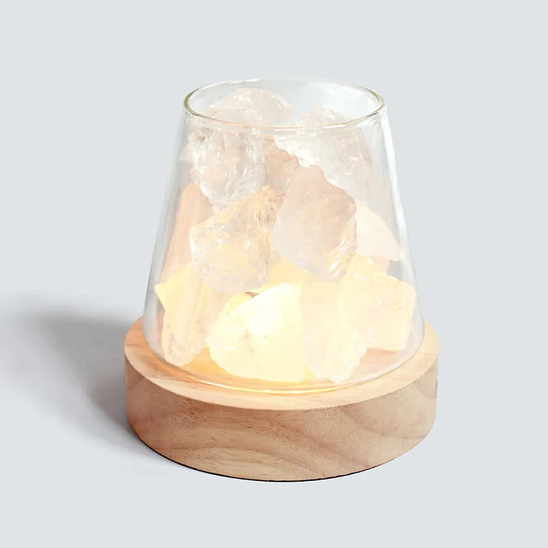 C2 Natural Himalayan Salt Table Lamp Essential Oil Diffuser Light