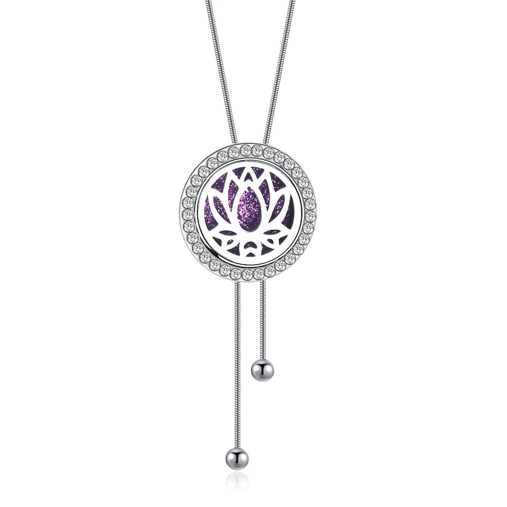 Fashion Adjustable Chain Aromatherapy Essential Oil Diffuser Necklace