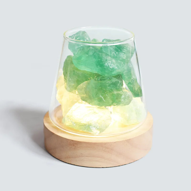 C2 Natural Himalayan Salt Table Lamp Essential Oil Diffuser Light