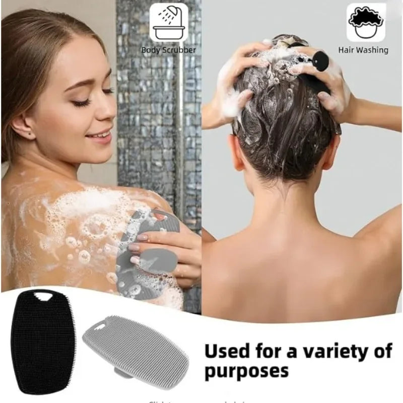 1pc Soft Silicone Body Cleansing Brush For Exfoliation