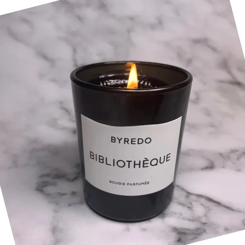 Bibliotheque Aromatherapy Candle Simple Design Rose Fragrance