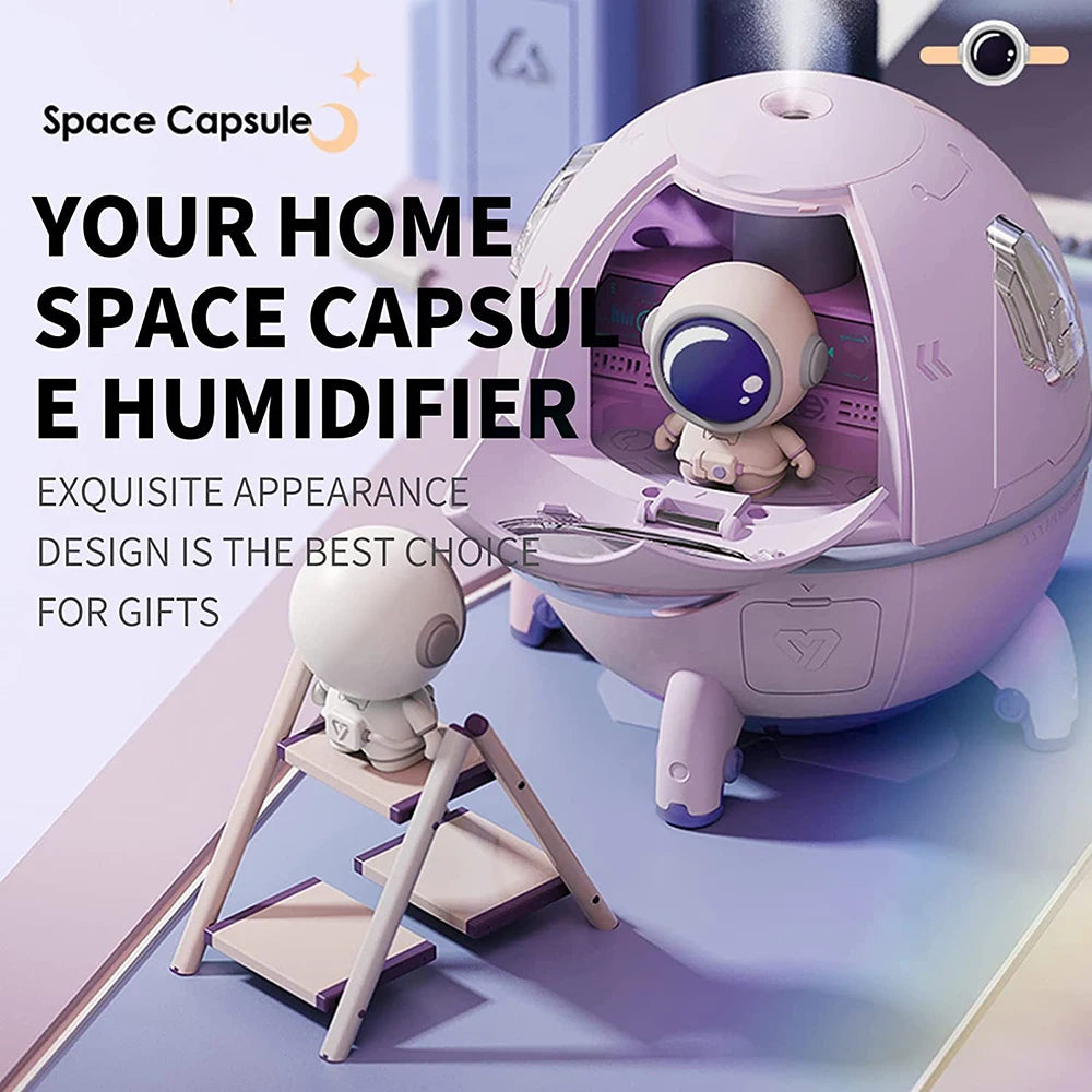 220ML Space Capsule Air Humidifier USB Ultrasonic Diffuser